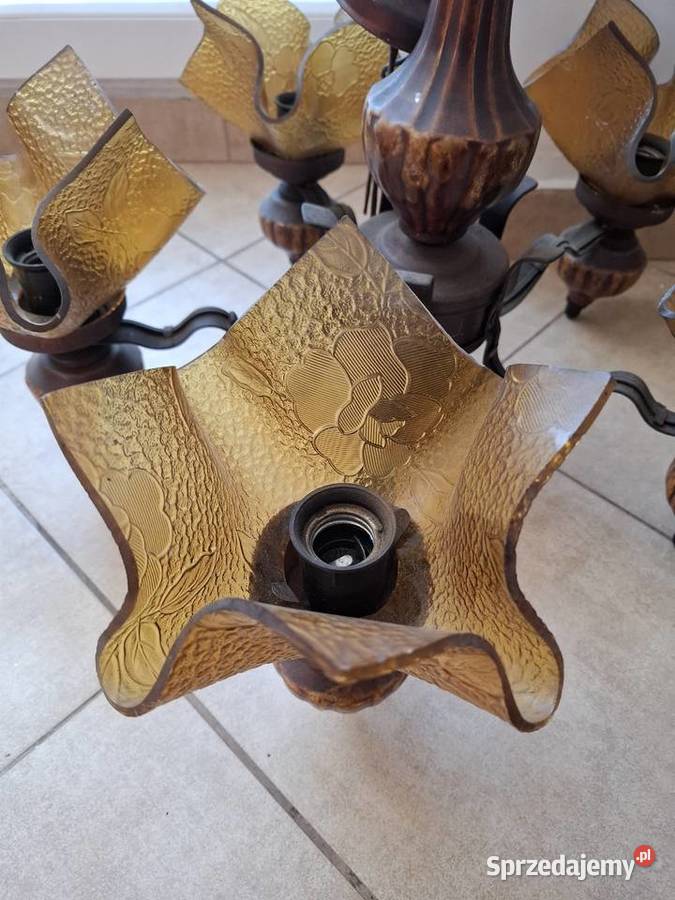 Żyrandol lampa wisząca PRL pi Pakość sprzedam