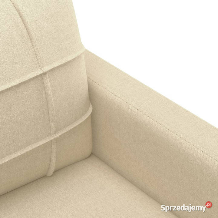 2osobowa sofa kremowa 140 tapicerowana tkaniną mazowieckie Warszawa