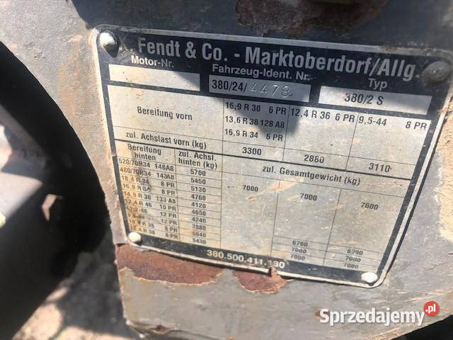 Fendt 380 GTA Ładowacz Czołowy Jastrzębniki