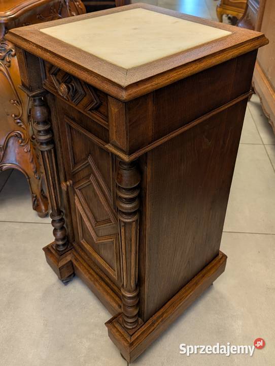 Piękna dębowa szafkakomoda eklektyczna z śląskie Dąbrowa Górnicza