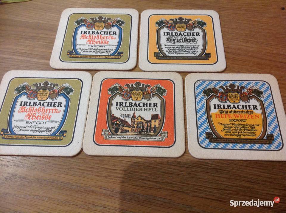 Stara Podkładka pod Piwo IRLBACHER VOLLBIER HELL Nowa Sól sprzedam