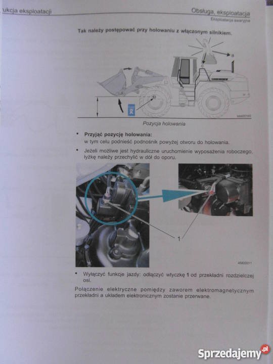 INSTRUKCJA OBSŁUGI DTR ŁADOWARKA LIEBHERR L544 i Rok wydania 2008 Pozostałe Szczecin