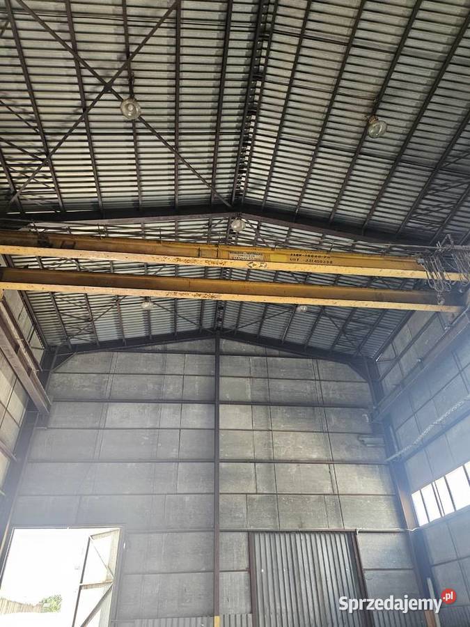 Hala stalowa 900m2 z suwnica 10t konstrukcja Produkcja Łódź
