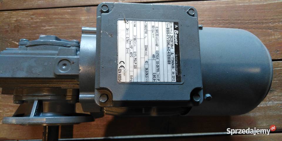Motoreduktor Bauer BS03 37V D06LA42 K E003B9 Produkcja dolnośląskie Roztocznik