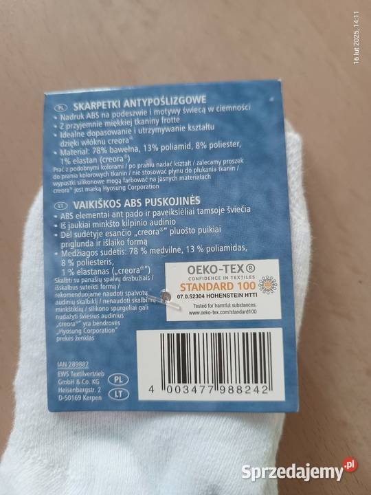 Skarpetki antypoślizgowe Lupilu Fun Jump 2330 Bielizna