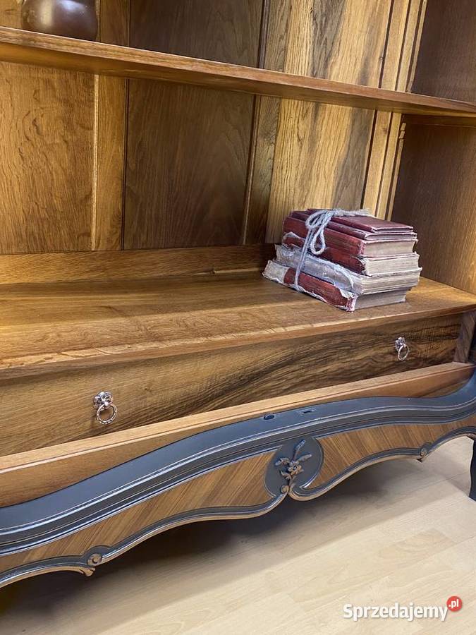 BIBLIOTEKA witryna antracyt Louis XV Francja Poznań