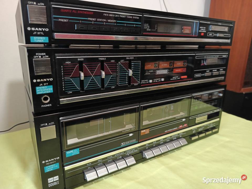 Zestaw Vintage SANYO Wieże i miniwieże Gdynia