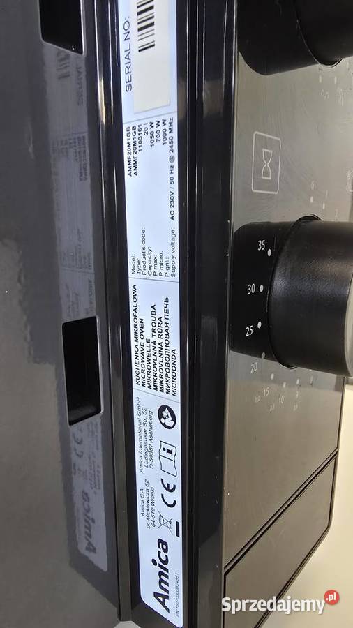 Kuchenka mikrofalowa AMICA AMMF20M1GB 700W Kuchenki mikrofalowe łódzkie Łódź