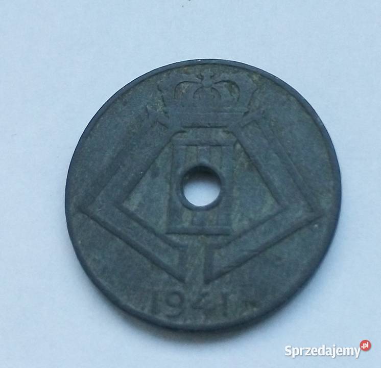 BELGIA5 CENTYMUW1941 r Z OTWOREM Legionowo sprzedam