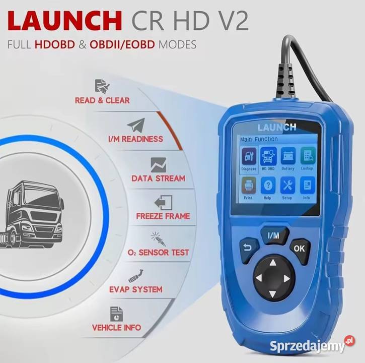 Launch Creader HD V20 do ciężarówek Interfejsy diagnostyczne śląskie Siemianowice Śląskie