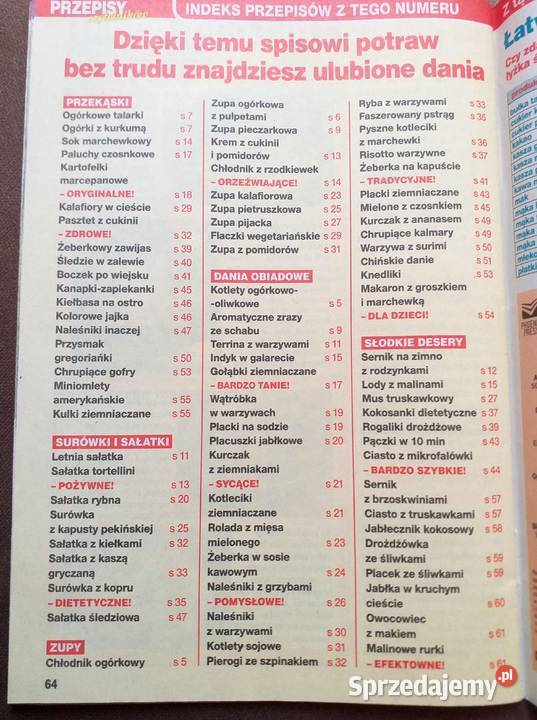 PRZEPISY CZYTELNIKÓW 72011 M IN ZUPA PIJACKA Piszczac sprzedam