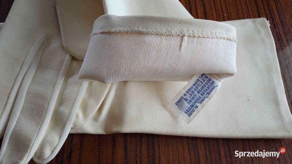 Długie rękawiczki z delikatnej skórki Nakło nad Notecią