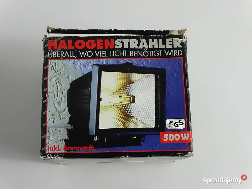 NOWY Reflektor Halogenowy dwi 500W Klasyk Biłgoraj