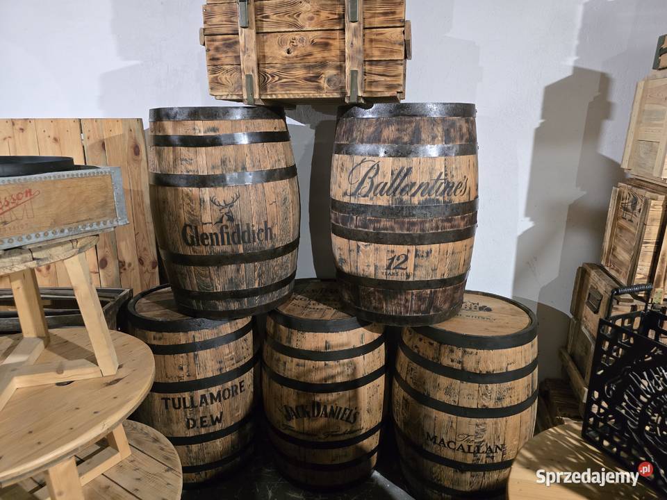 Ozdobne beczki dębowe 200L Whiskey ogród dom Pozostałe Tczew