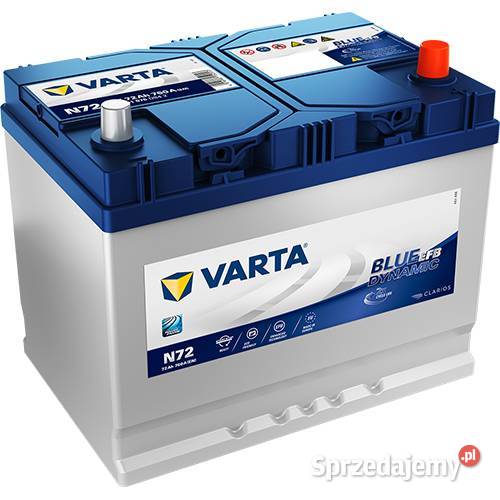 Akumulator 72Ah 760A VARTA Blue Dynamic EFB JIS osobowe Warszawa