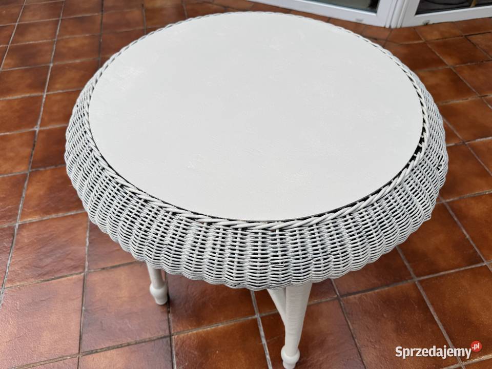 Stolik rattanowy kawowy ogród taras balkon stół