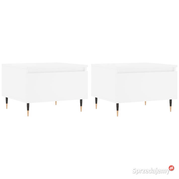 Stoliki kawowe 2 białe 50x46x35 WM830845 Warszawa