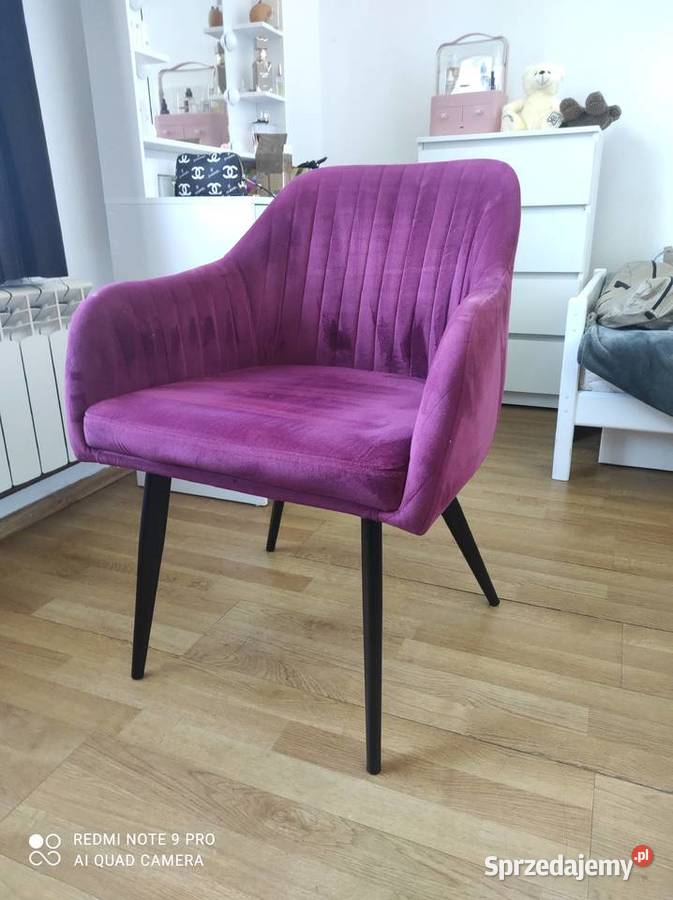 Piękne Welurowe fotele krzesła Glamour Czechowice-Dziedzice