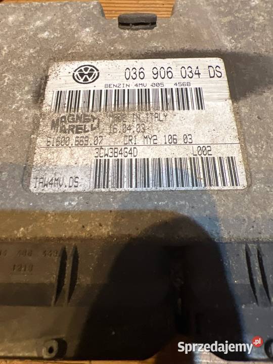 Komputer silnika vw seat 036906034ds Pozostałe Margonin