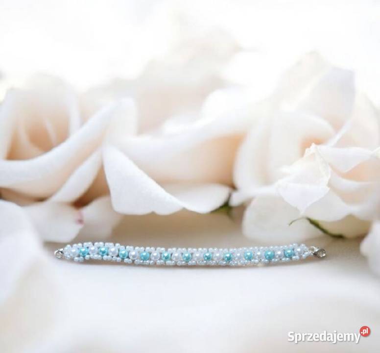 Bransoletka z imitacji pereł dwukolorowych Sanok