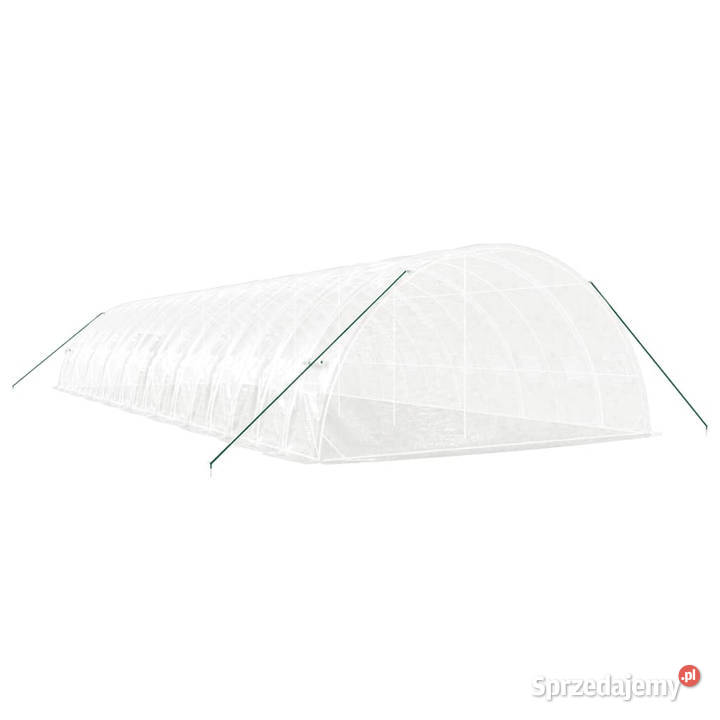Szklarnia ze stalową ramą biała 108 m 18x6x285 m