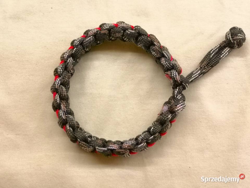 Bransoletka z paracordu splot Cobra patriotyczna Kielce
