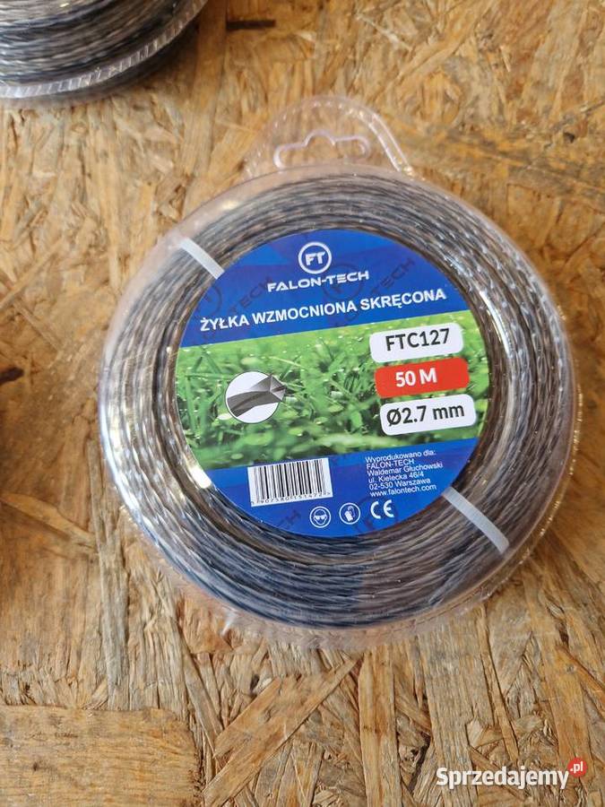 ŻYŁKA TNĄCA DO KOSY WZMOCNIONA 27 mm X 50 m