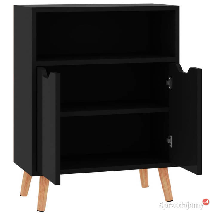 Szafka czerń z połyskiem 60x30x72 materiał Warszawa