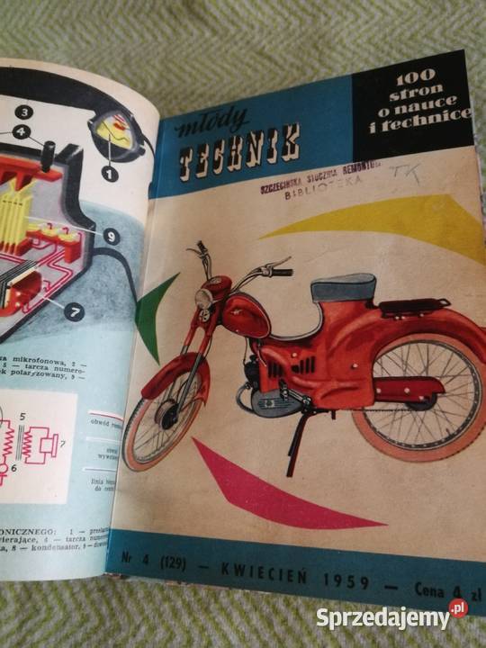 Młody Technik Rocznik 1959 Tom I 16 OKŁADKI W zachodniopomorskie