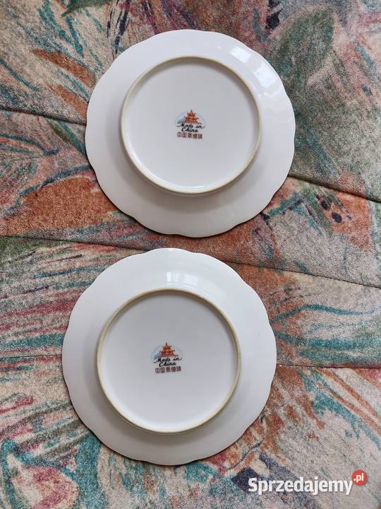 Vintage PRL Chińska porcelana tależ deserowy Lublin