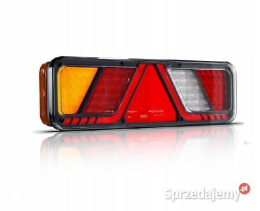 Lampa tylna uniwersalna lewa LED 24V6funkcyjna Lampy tylne łódzkie