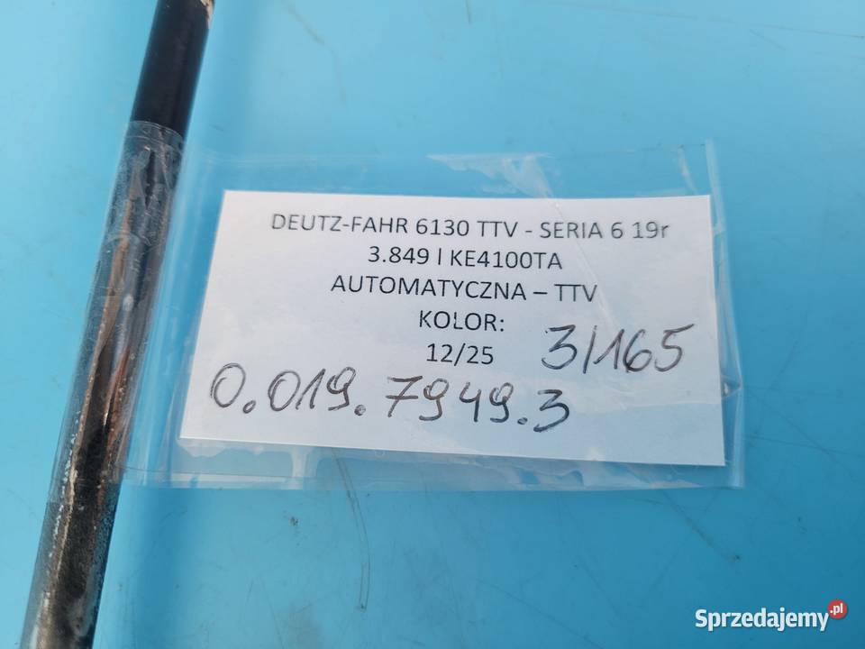 DEUTZFAHR 6130 TTV PRZEWÓD RURA HYDRAULICZNA