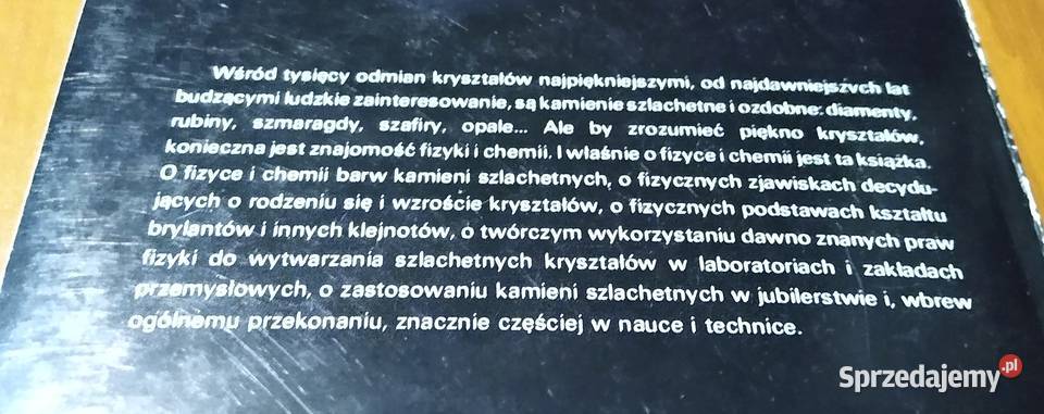 O szlachetnych kryształach Krzysztof Błaszkowski ISBN 8310088701 Książki i Podręczniki Gdańsk sprzedam