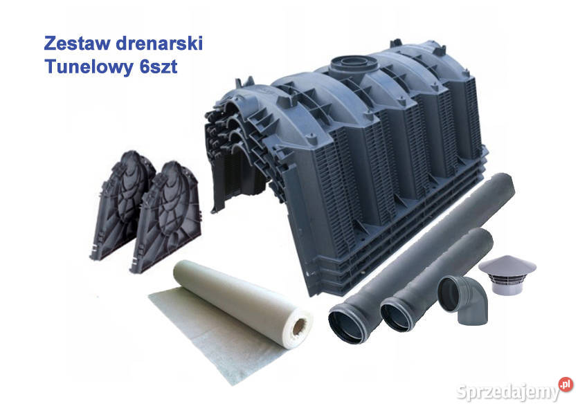 DRENAŻ DO OCZYSZCZALNI SZAMBO ODWODNIENIE TUNEL Hydraulika i armatura