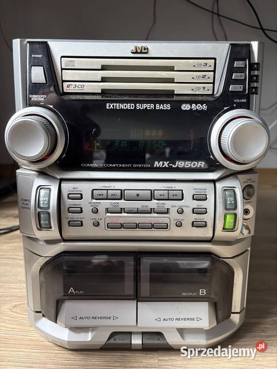 Wieża JVC MXJ950R 145W AUX Retro Audio Okazja Kruszwica