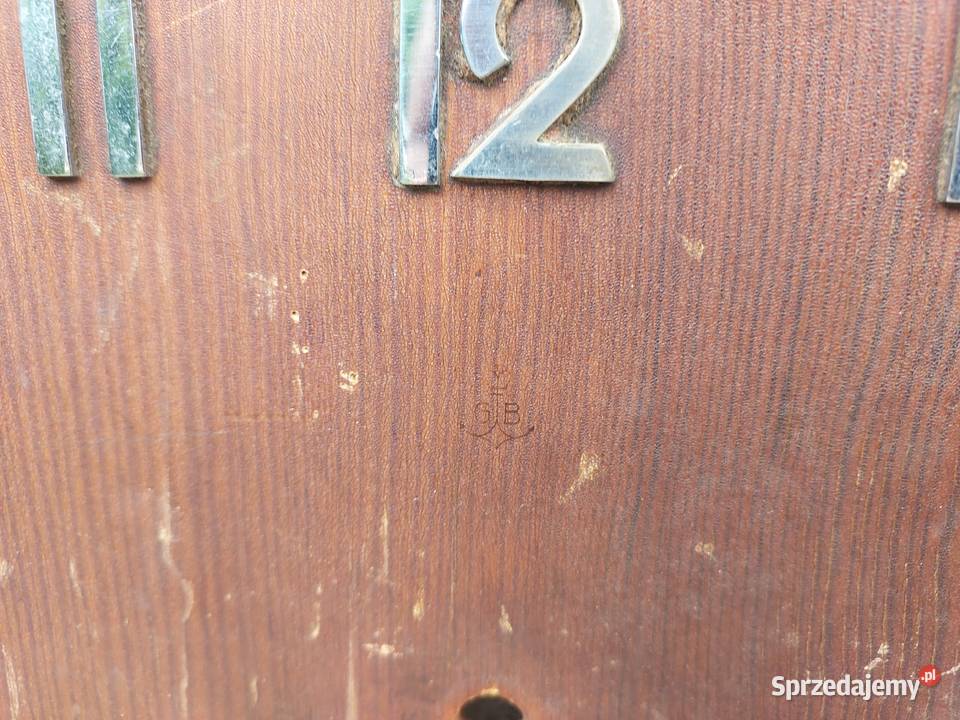 759 Obudowa starego zegara ściennego GB Gustav Tczew