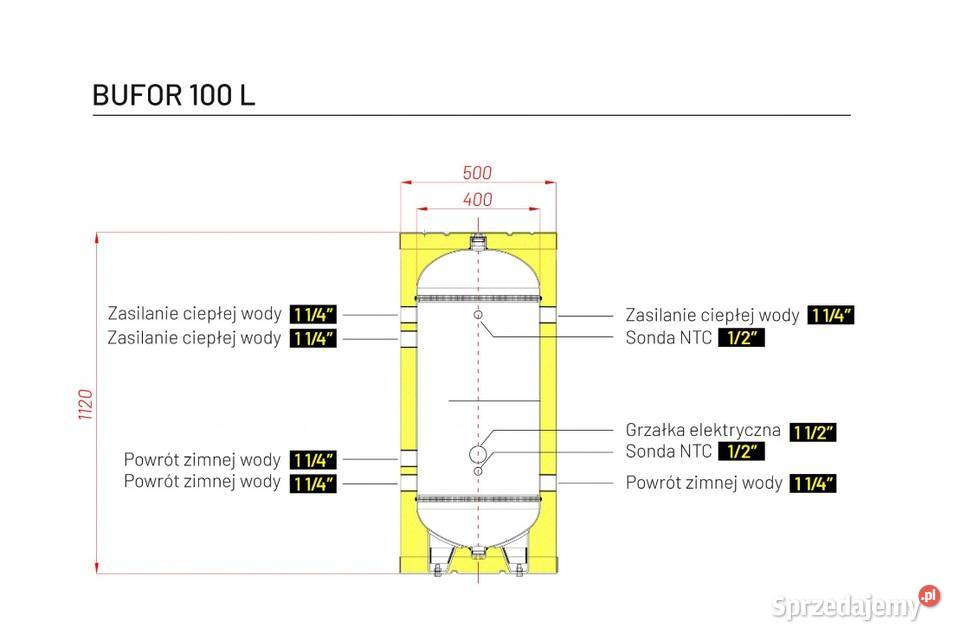 Bufor 100 l Skuteczne Gromadzenie Ciepła Poznań sprzedam