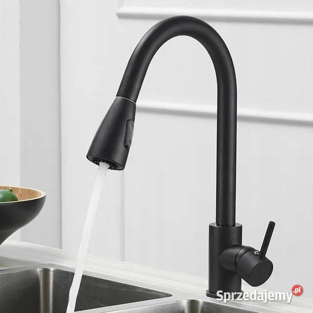 Bateria kranowa z wyciąganą giętką wylewką