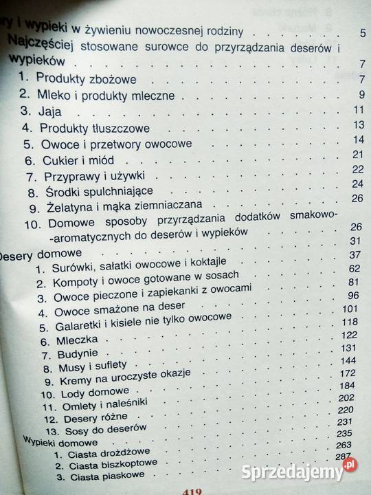 Desery i wypieki domowe kuchnia przepisy Warszawa