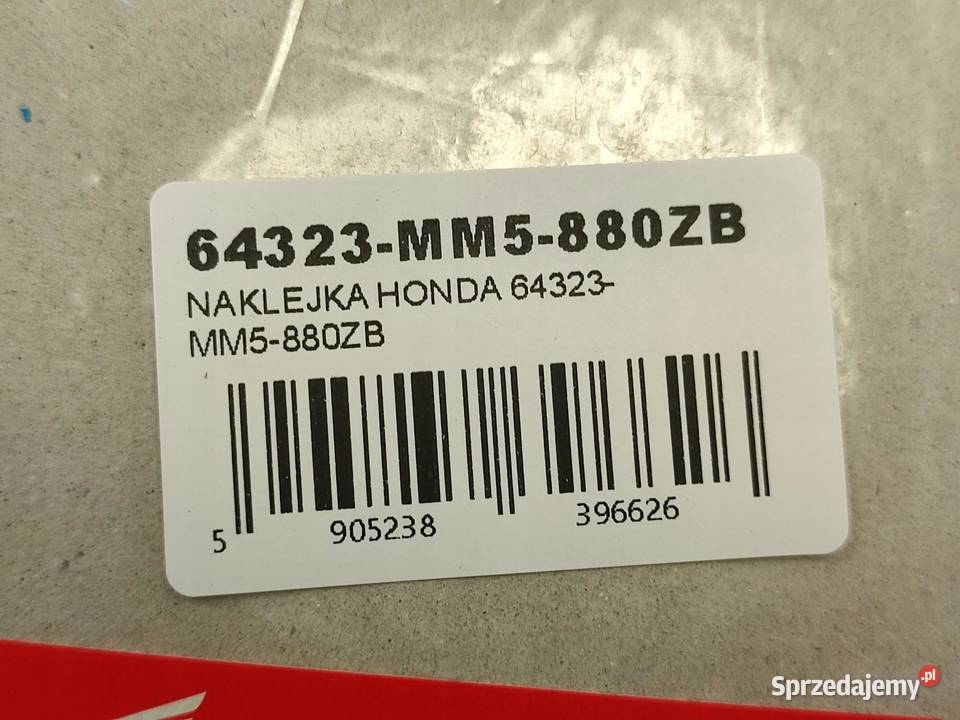 NAKLEJKA CBR 1000F L BOCZEK HONDA CBR1000F