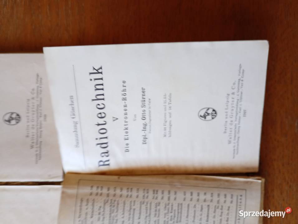Niemiecki Radiotechnika 1927 1929 r technika, nauki techniczne