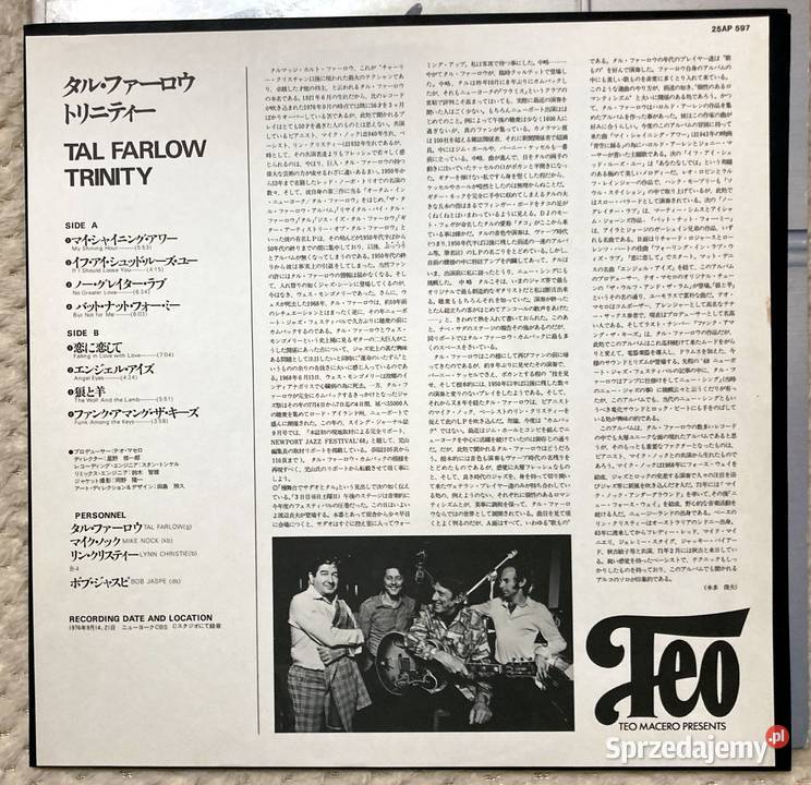 Tal Farlow Trinity 1 płyta Szczecin sprzedam