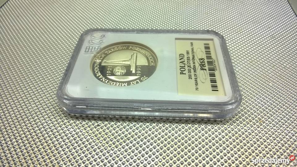Srebrna moneta 200000 złotych 1991 Warszawa