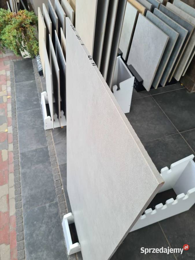 Płytki gres QUBUS GREY mat 60X120 gat 2 łódzkie Opoczno