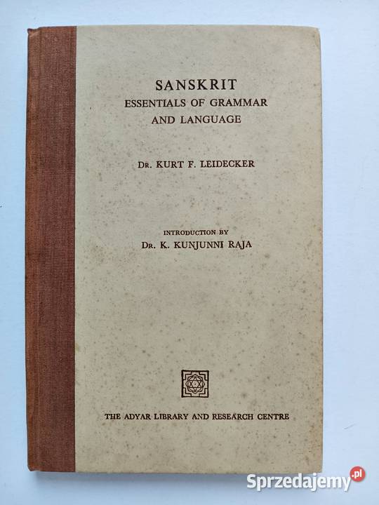 Sanskrit Essentials of Grammar and Language Kurt Kraków