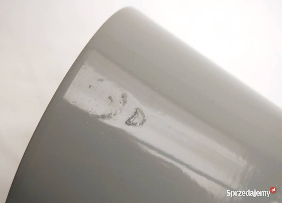 Doniczka osłonka ceramiczna szara gładka śr 13 Lublin