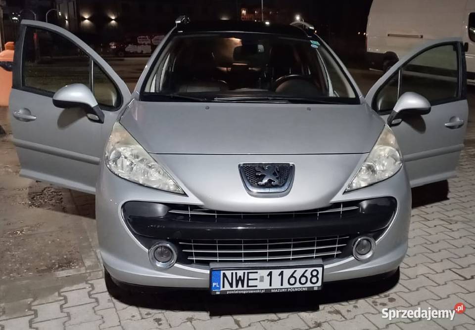 Peugeot 207 16 benzynagaz centralny zamek 207 warmińsko-mazurskie Olsztyn