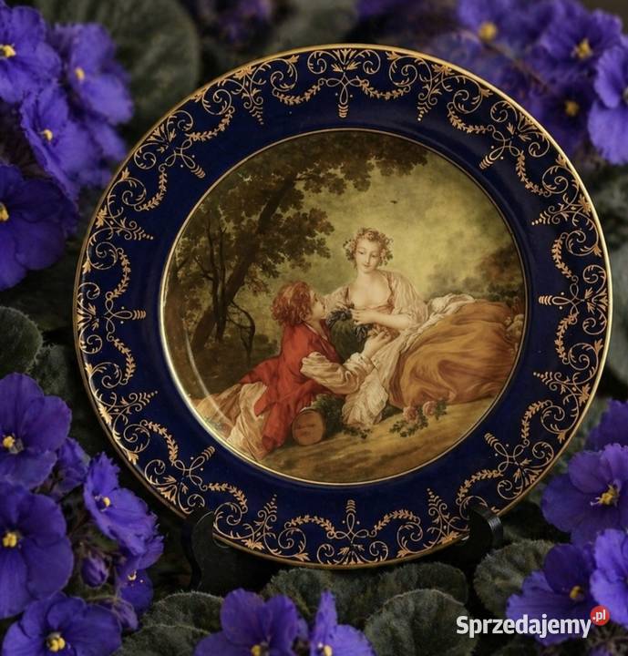 Piękny talerz dekoracyjny z wizerunkiem Pabianice