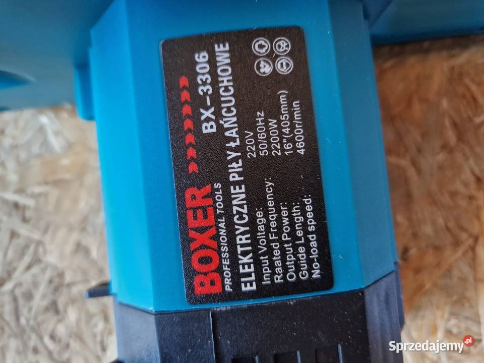 MOCNA PIŁA Elektryczna łańcuchowa DREWNA BOXER Głogowa