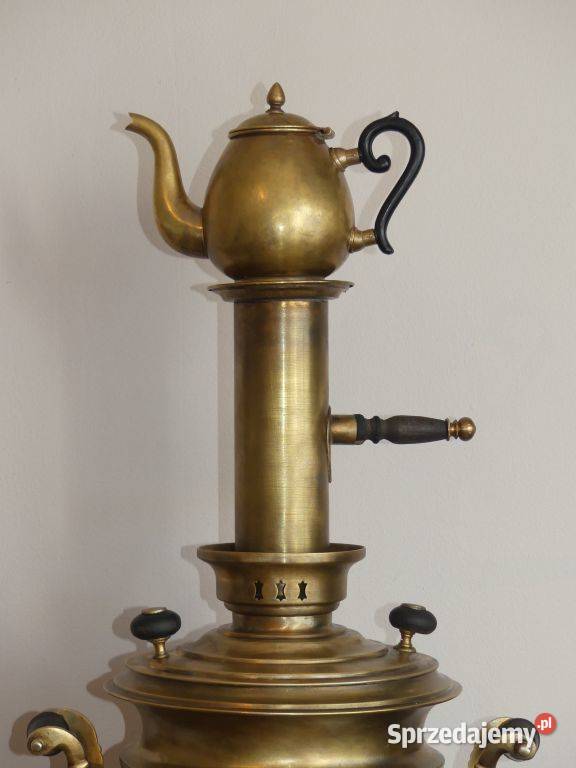 Dekoracyjny samowar braci Woroncow Tuła XIX wiek Poznań